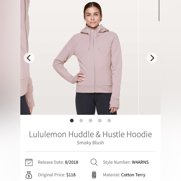 Lululemon | Huddle & Hustle Hoodie in Smoky Blush, size 12 - Picture 14 of 16